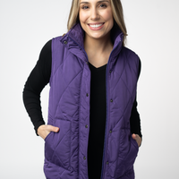 IN STOCK Remy Zip Up Vest - Purple