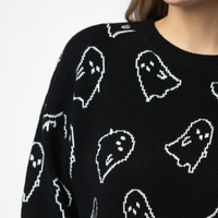 IN STOCK Ghost Pullover Sweater - Midnight Ghosts