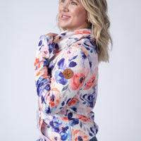 IN STOCK Soft Funnel Neck - Sunset Watercolor Floral