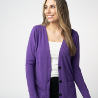 IN STOCK Cori Cardigan - Heathered Purple