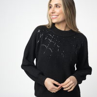 IN STOCK Sequin Webs Sweater