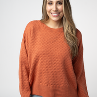 IN STOCK Gianna Pullover Sweater - Pumpkin