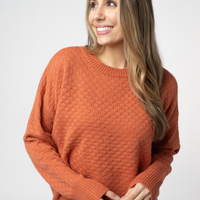 IN STOCK Gianna Pullover Sweater - Pumpkin