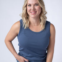 IN STOCK Ava Tank - Blue