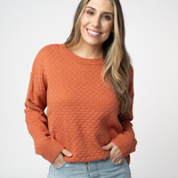 IN STOCK Gianna Pullover Sweater - Pumpkin