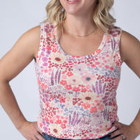 IN STOCK Ava Tank - Coral Sunset Floral