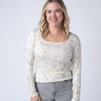IN STOCK Alyssa Long Sleeve Top - Blush Floral