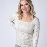 IN STOCK Alyssa Long Sleeve Top - Blush Floral