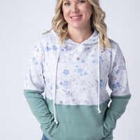 IN STOCK Hailey Pullover Hoodie - Spring Meadows and Sage