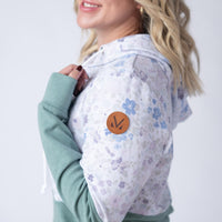 IN STOCK Hailey Pullover Hoodie - Spring Meadows and Sage