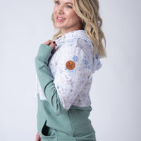 IN STOCK Hailey Pullover Hoodie - Spring Meadows and Sage