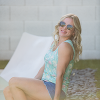 IN STOCK Noelle Tank - Aqua Palm