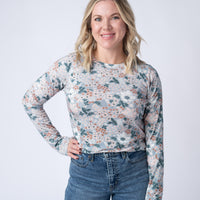 IN STOCK Blair Long Sleeve Top - Ditsy Blush Floral