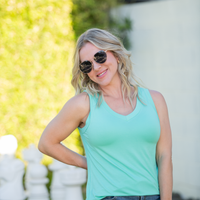 IN STOCK Noelle Tank - Turquoise