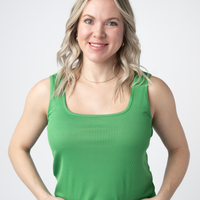 IN STOCK Rachel Ribbed Tank - Kelly Green FINAL SALE