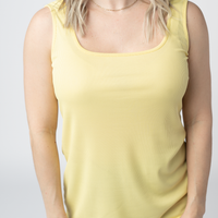 IN STOCK Rachel Ribbed Tank - Yellow FINAL SALE
