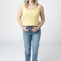 IN STOCK Rachel Ribbed Tank - Yellow FINAL SALE