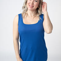 IN STOCK Rachel Ribbed Tank - Royal Blue