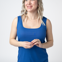 IN STOCK Rachel Ribbed Tank - Royal Blue FINAL SALE
