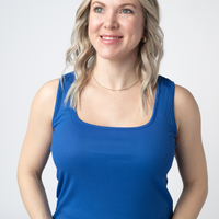 IN STOCK Rachel Ribbed Tank - Royal Blue