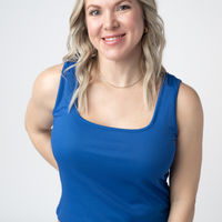 IN STOCK Rachel Ribbed Tank - Royal Blue FINAL SALE