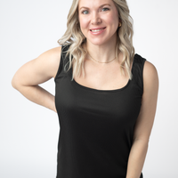 IN STOCK Rachel Ribbed Tank - Black