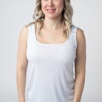 IN STOCK Rachel Ribbed Tank - White FINAL SALE