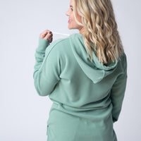IN STOCK Kacey Ribbed Hoodie - Sage