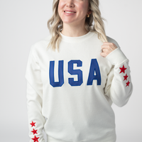 IN STOCK USA Pullover - White