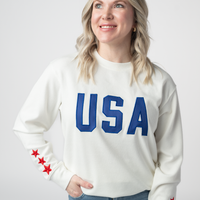 IN STOCK USA Pullover - White