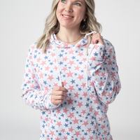 IN STOCK Hailey Pullover Hoodie - American Stars and Stripes