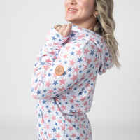 IN STOCK Hailey Pullover Hoodie - American Stars and Stripes