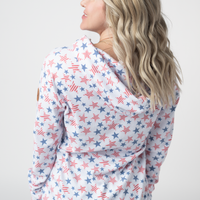 IN STOCK Hailey Pullover Hoodie - American Stars and Stripes