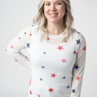 IN STOCK Mesh Long Sleeve Top - Stars