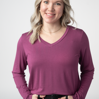 IN STOCK Larissa Long Sleeve - Mulberry FINAL SALE