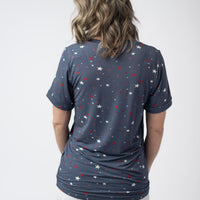 IN STOCK Sophie Top - Blue Liberty Stars FINAL SALE