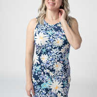 IN STOCK Mariah Ribbed Dress - Daisy Blues FINAL SALE