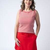 IN STOCK Serena Luxe Skort - Red