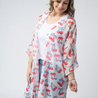 IN STOCK Patriotic Cherries Kimono FINAL SALE
