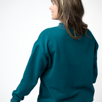 IN STOCK Marley Mock Neck Sweatshirt - Teal