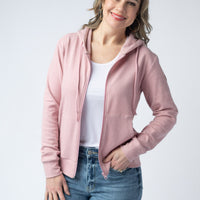 IN STOCK Fullzip Hoodie - Dusty Pink