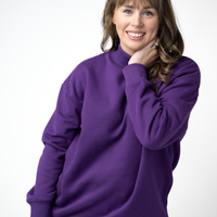 IN STOCK Marley Mock Neck Sweatshirt - Purple