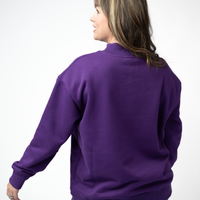 IN STOCK Marley Mock Neck Sweatshirt - Purple
