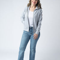 IN STOCK Fullzip Hoodie - Light Grey