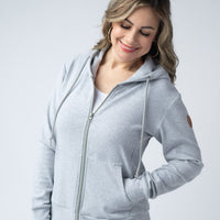 IN STOCK Fullzip Hoodie - Light Grey