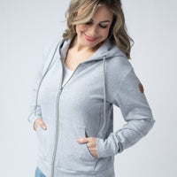 IN STOCK Fullzip Hoodie - Light Grey