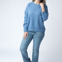 IN STOCK Gianna Pullover Sweater - Blue