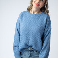 IN STOCK Gianna Pullover Sweater - Blue