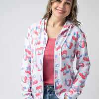 IN STOCK Fullzip Hoodie - Patriotic Cherries FINAL SALE