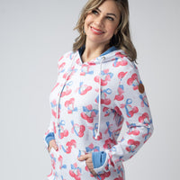IN STOCK Hailey Pullover Hoodie - Patriotic Cherries